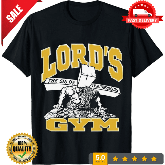 New LIMITED Lord's Gym Jesus Design Great Gift Idea Premium T-Shirt Size S-3XL, LIMITED EDITION-TH74081