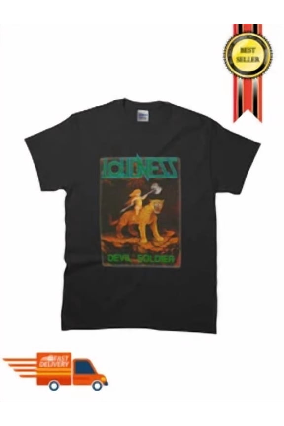 New LOUDNESS - Devil Soldier Classic T-Shirt SIze S-5XL