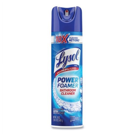 New LYSOL Brand Power Foam Bathroom Cleaner, 24 oz Aerosol Spray