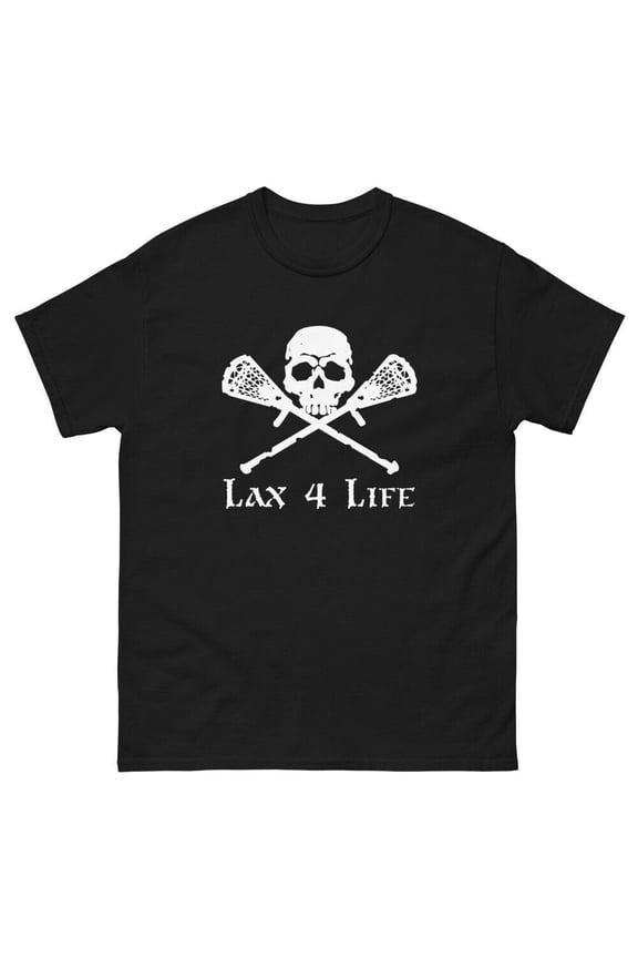 New Lacrosse Lax 4 Life Men's Cotton T-shirt