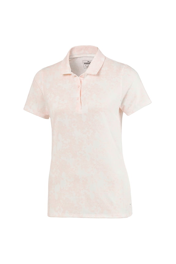 New Lady Puma Golf Women's Roses Polo Rosewater Size Small