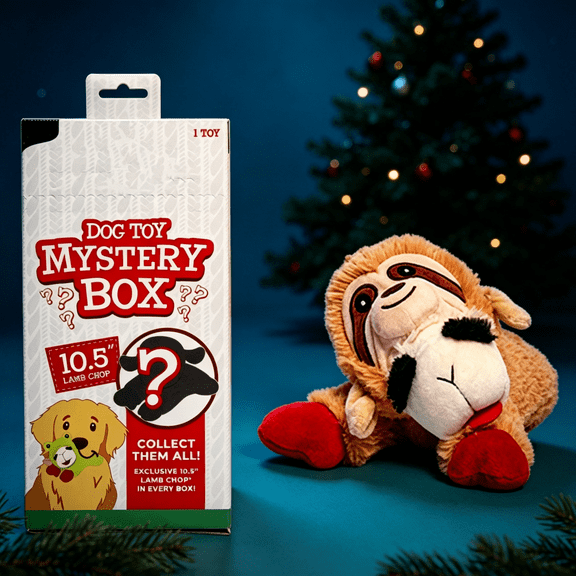 New! Lamb Chop Blind Box, Soft Sheep Pet Toy in Surprise Box, Cute Interactive Plush Toy for Small Dogs, Mystery Lambchop Dog Toy Built in Squeaker for Dog Boredom Relief for Best Gifts