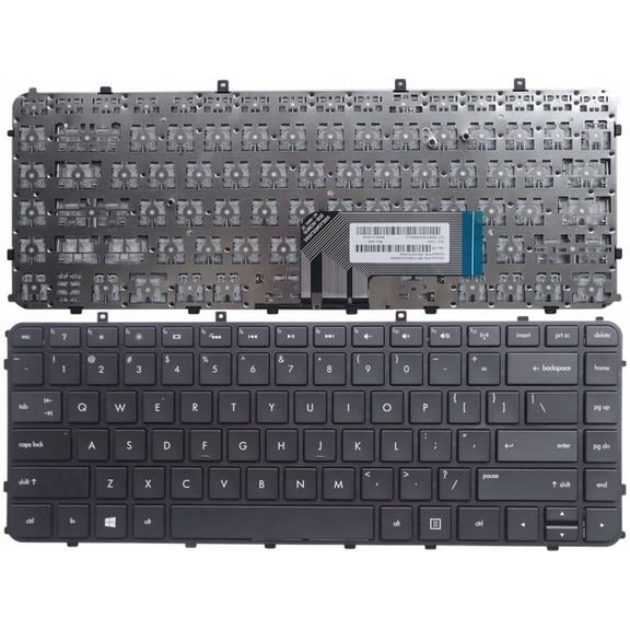 New Laptop Keyboard with Frame Replacement for with HP Envy Ultrabook 4-1005xx 4-1015dx 4-1017nr 4-1019wm 4-1030ca 4-1030us 4-1038nr 4-1043cl 4-1050ca 4-1130us, US Layout Black Color