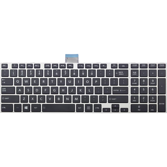 New Laptop Keyboard With Frame for Toshiba Satellite L50D L50-A L50D-A L50t L50t-A L70 L70D L70-A L70D-A L70t L70t-A L75 L75D L75-A L75D-A L75t L75t-A, US layout black color