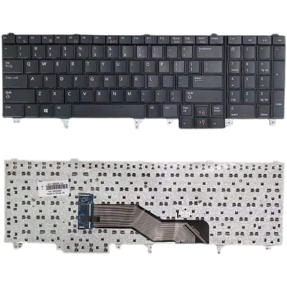 New Laptop Keyboard Replacement for Dell Latitude E5520 E5530 E6520 E6530 PN:DY26D 0DY26D NSK-DW0UC PK130FH1A05 US Layout Black Color