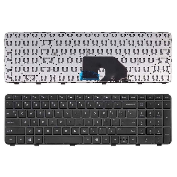 New Laptop Keyboard (with Frame) Replacement for HP Pavilion dv6-6135dx dv6-6136nr dv6-6138nr dv6-6140us dv6-6144ca dv6-6145ca dv6-6145dx dv6-6148ca dv6-6148nr dv6-6149nr US Layout Black Color