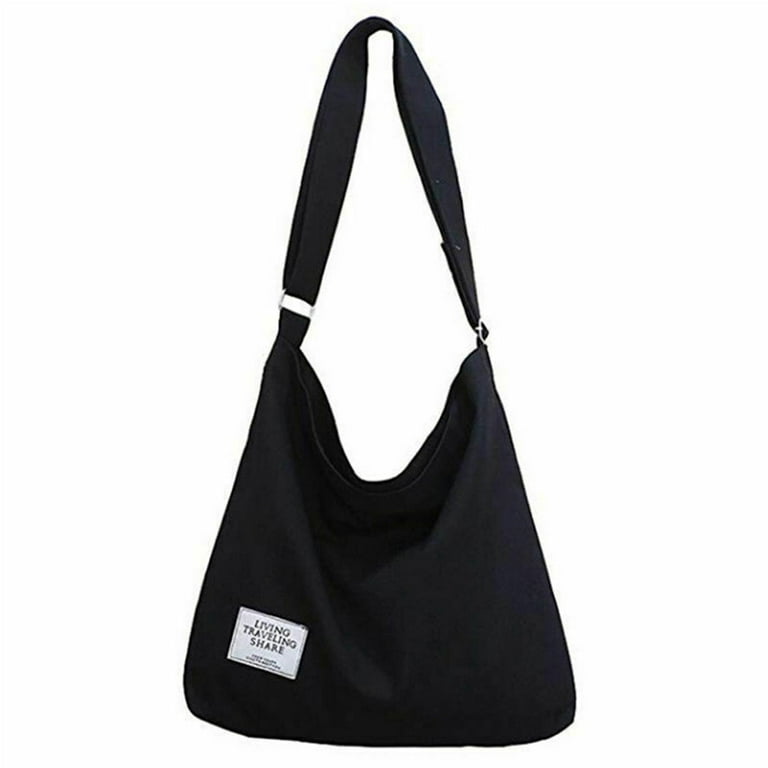 Women Canvas Bag Large Size Casual Lightweight Shoulder Tote Crossbody  Handbag