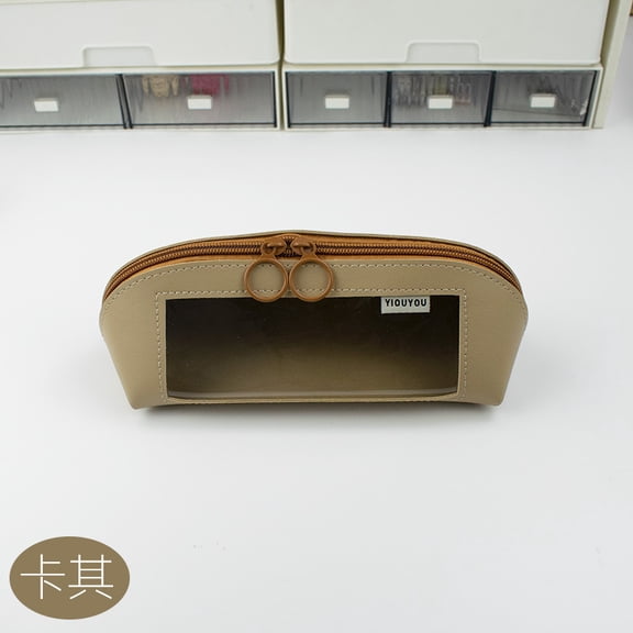 New Large Capacity Morandi High-Value Transparent Student Simple Stationery Cultural Creative Wholesale Supplies