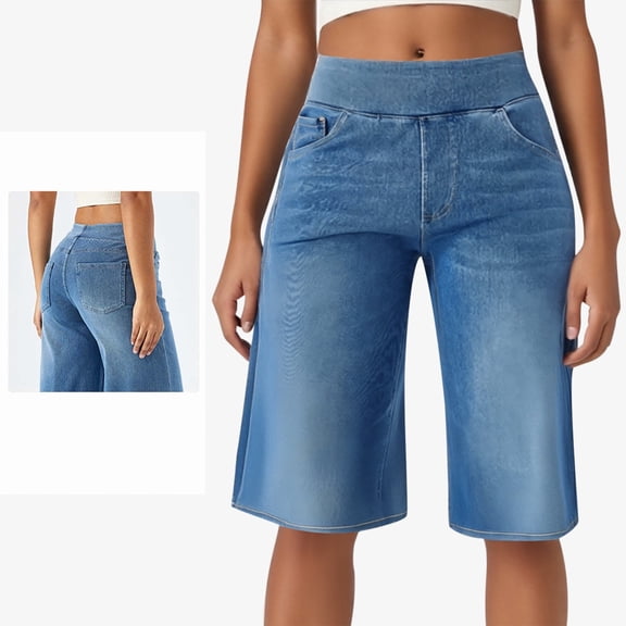 New Large Denim Wide Leg Pants For Women High Waist And Slim Look Multiple Pocket Straight Leg Pants Dorm Pant Denim Womens Womens Jean Dress Pants Jean Leggings for Women Petite Denim Knit Pants Jean