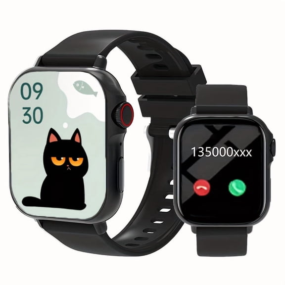 New Large Screen Smartwatch - Compatible with Android/iPhone, Built-in Microphone for HD Calls, Multiple Sports Modes & Clear Music Playback, Unisex Easy-to-Wear Watch for Outdoor Sports & Daily Use