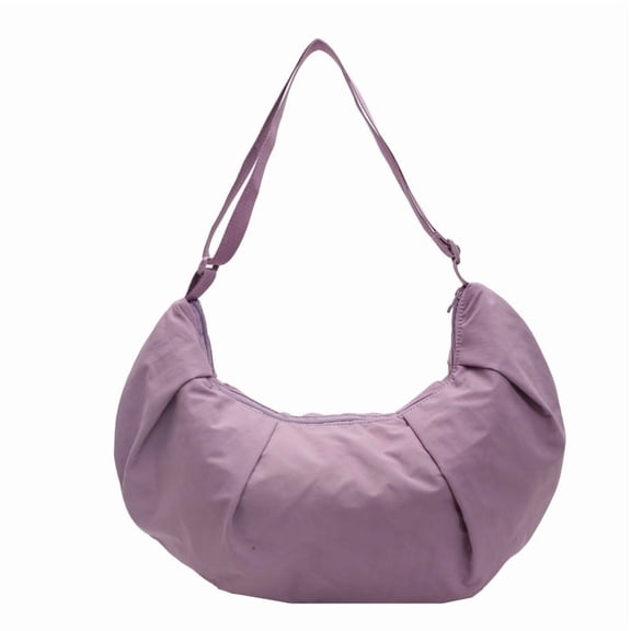 New Large-capacity Nylon Cloth Bag, Dumpling Bag, Women's Soft and Sticky Cotton Bag, Single-shoulder Crossbody Bag, Fashionable Artistic Cloud Bag
