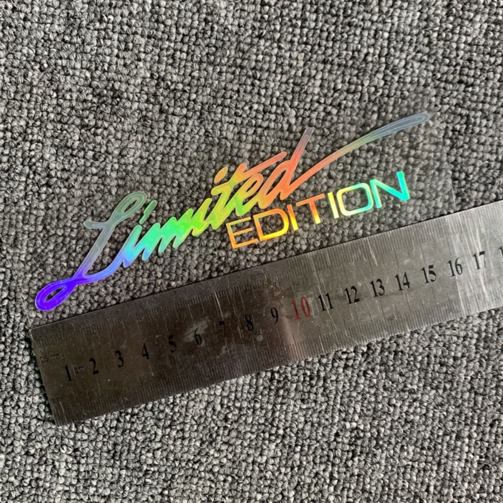 Syiling Sticker New Laser Decoration Car Reflective Laser Decal Car LIMITED EDITION ...