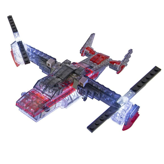 New Laser Pegs Light-Up 5-In-1 VTOL Sparhawk Aircraft MultiModel Set 52008