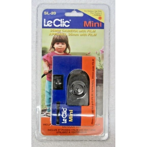 New Le Clic Camera 35Mm Sl-20 Mini Single Use Disposable W/ 400 Film 27 Exp Nos