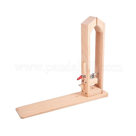 New Leather Retaining Clip Wood Tools Leather Lacing Pony Horse Clamp DIY Craft Sewing Desktop Tool BurlyWood 41x37cm