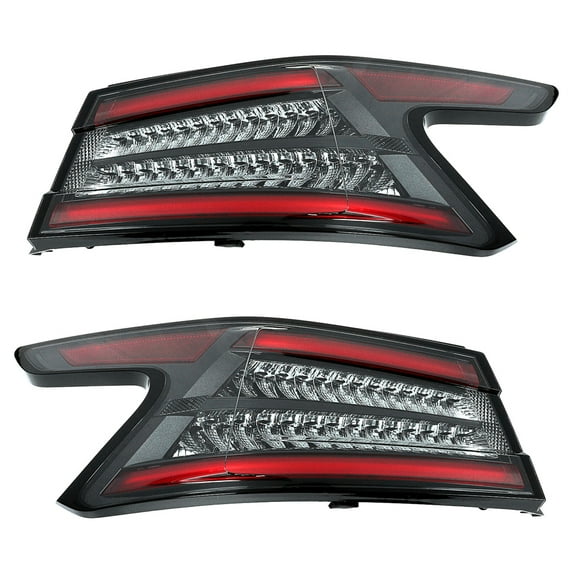 New Led Outer Tail Lights Compatible With Nissan Maxima 40Th Anniversary Edition Sedan 2021 by Part Number 26550-9DJ0A 265509DJ0A 26555-9DJ0A 265559DJ0A NI2805119 NI2804119