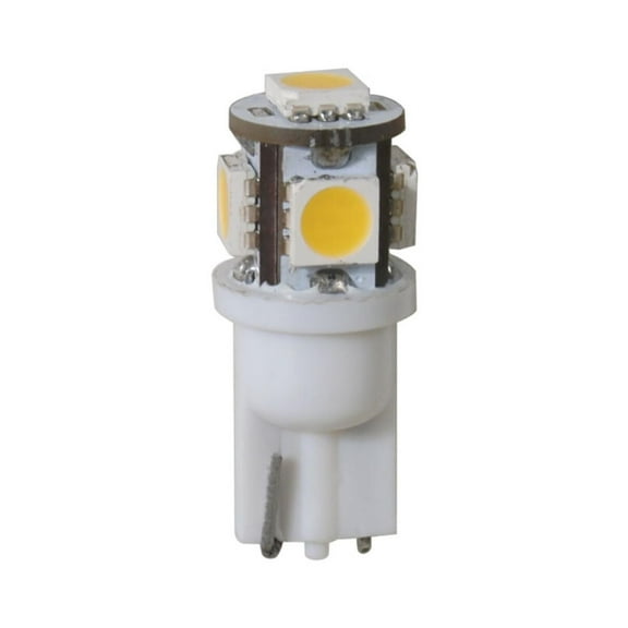 New Led Replacement Bulbs scandvik 41095p Trade # 168 194 906 T10 Wedge Base - Mini Tower - 12 Volts DC only LEDs 5 Warm White 0.85W .07A