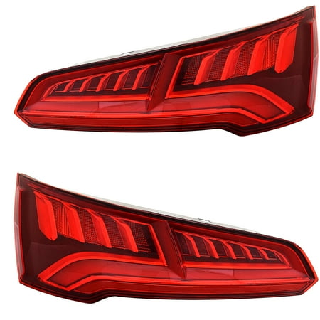 New Pair Of Led Tail Lights Compatible With Audi Sq5 Premium Plus Sport Utility 2018 2019 2020 by Part Number 80A-945-094-A 80A945094A 80A-945-093-A 80A945093A AU2801120 AU2800120