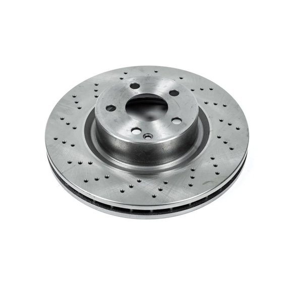 New Left Front Brake Disc Compatible With Mercedes Benz S430 Base S500 Base S500 Guard S500 All Submodels CL500 All Submodels 1999-2003 By P15EBR650
