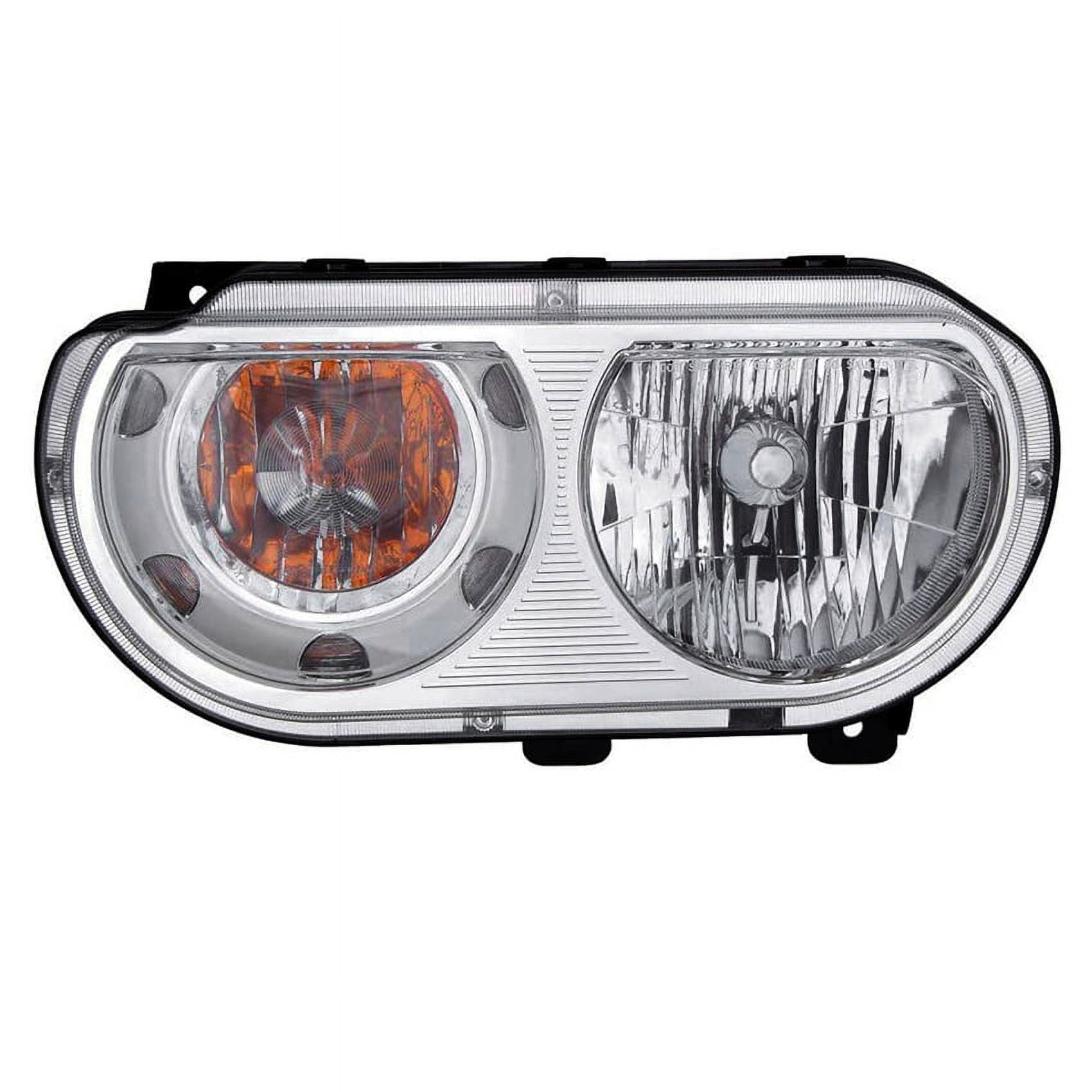 New Left Halogen Headlight Compatible With Dodge Challenger Base 