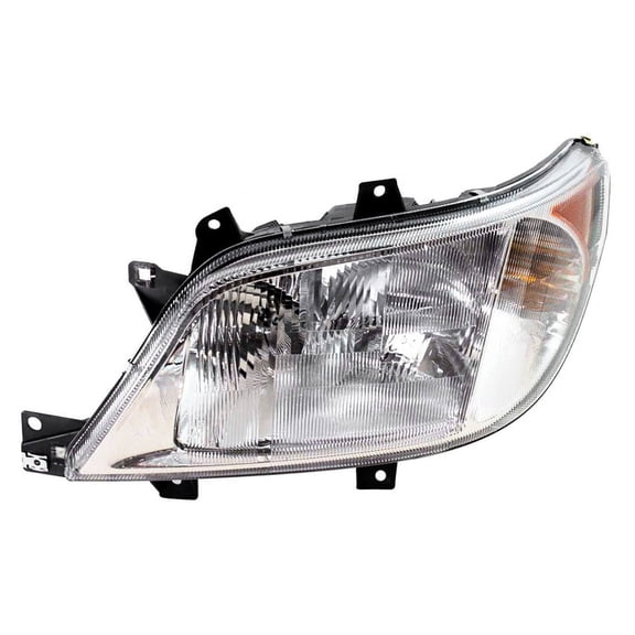 New Left Halogen Headlight Compatible With Dodge Sprinter 3500 Base Cab & Chassis 2003-2006 by Part Number 5124526AA CH2502172