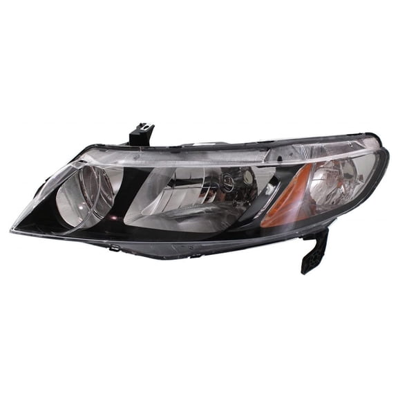 New Left Halogen Headlight Compatible With Honda Civic Lx Sedan 4 Door 2009 2010 2011 By Part Number Ho2502127