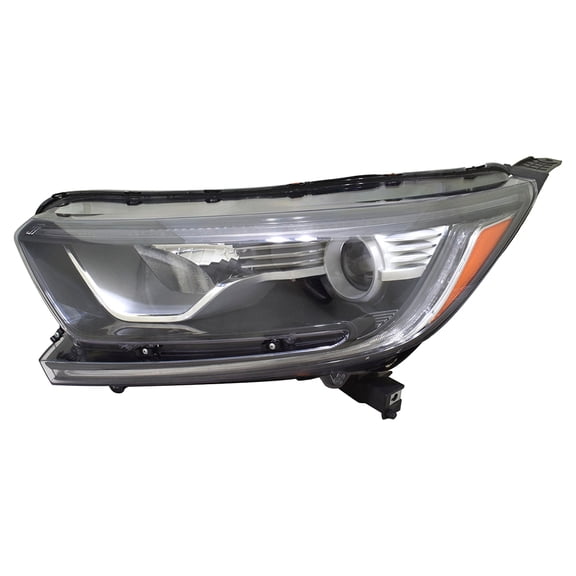 New Left Front Headlight Compatible with 2017-2022 Honda CR-V EX 1.5L Turbo EX-L LX 2.4L Halogen Projector LED DRL Driver Side Assembly 33150-TLA-305 HO2502180 33150TLA305 33150-TLA-A01