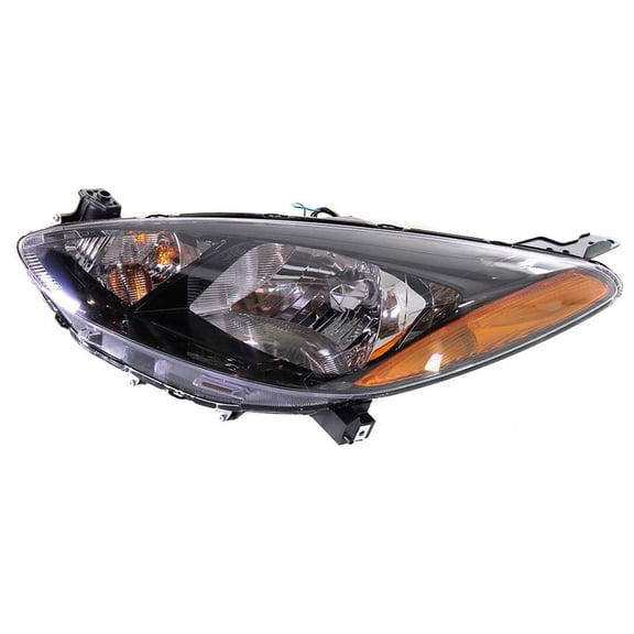 New Left Halogen Headlight Compatible With Mazda 2 Sport Hatchback 4 Door 1.5L 2011 2012 2013 2014 By Part Number Dr61510L0D