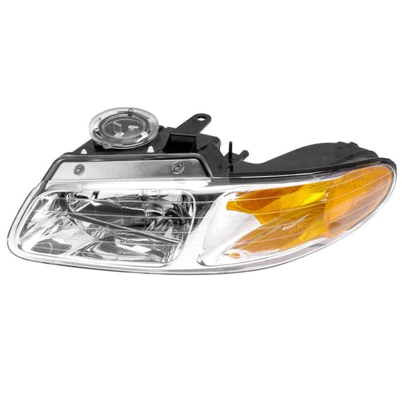 New Left Halogen Headlight Compatible With Plymouth Grand Voyager Base Se Mini Van 2000 By Part Number 4857853Aa
