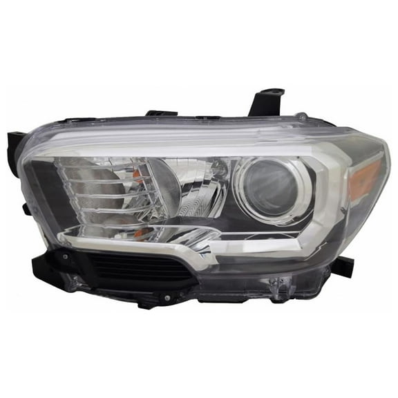 New Left Halogen Headlight Compatible With Toyota Tacoma Trd Pro Crew Cab Pickup 3.5L 2018 By Part Number To2502266