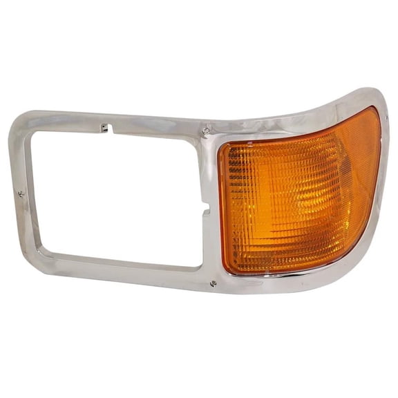 New Left Headlight Bezel Compatible With Ford F-650 Base 10 Cyl 6.8L F-750 XLT 6 Cyl 6.7L F-650 XL 10 Cyl 6.8L F-750 Base 6 Cyl 5.9L 2000-2015 By FO2520196 YC3Z13201AA
