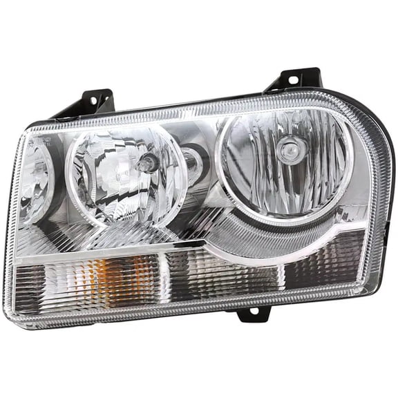New Left Headlight Compatible With Chrysler 300 C SRT8 8 Cyl 6.1L 300 Touring 6 Cyl 2.7L 300 C 8 Cyl 5.7L 300 S 8 Cyl 5.7L 300 Touring 6 Cyl 3.5L 2009-2010 By 57010757AA-PFM