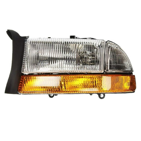 New Left Headlight Compatible With Dodge Durango Base SLT Sport Utility Dakota R/T SLT Base Sport Extended Standard Cab 1998 1999 2000 2001 By Part Numbers CH2502122 55055111AI