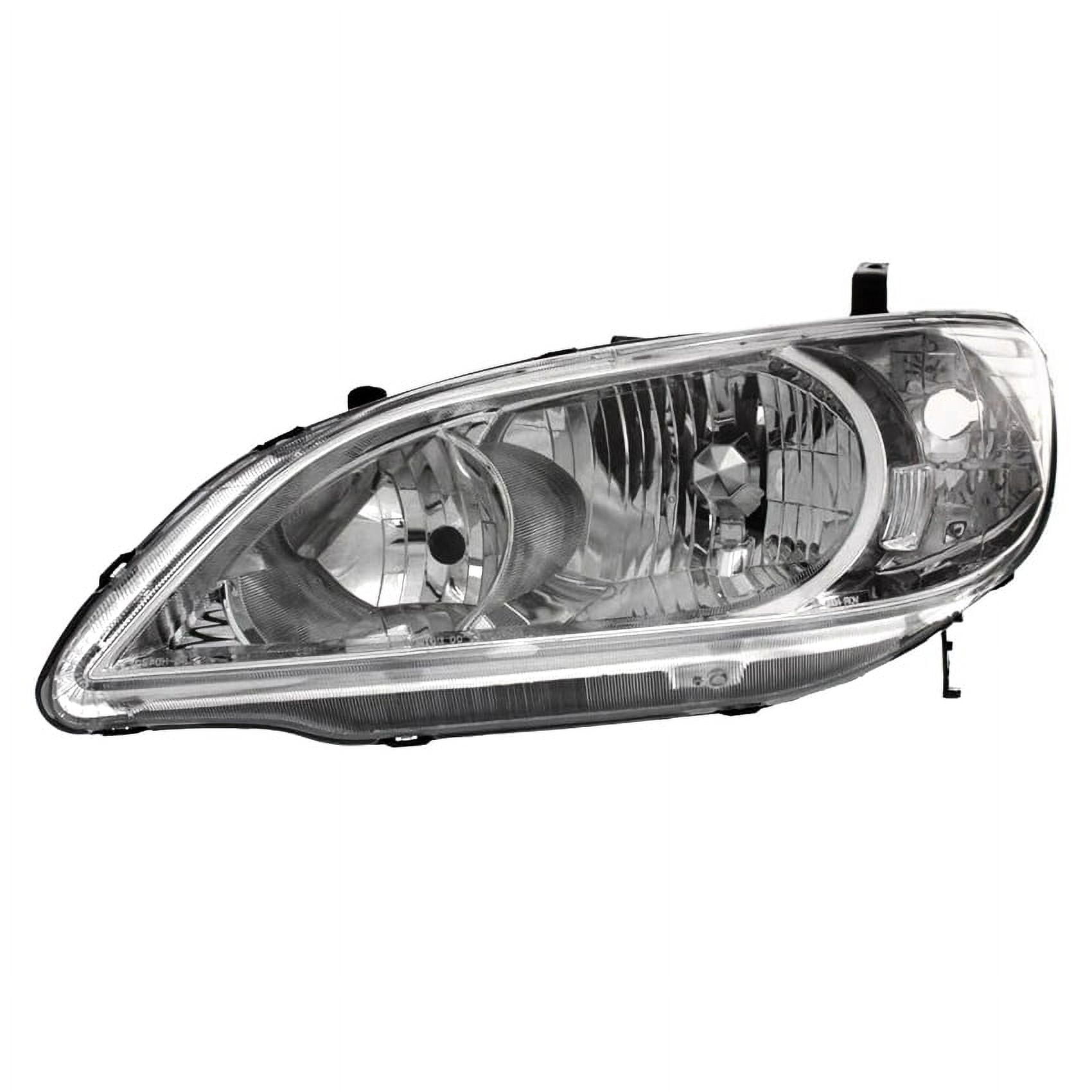 New Left Headlight Compatible With Honda Civic Value Package  