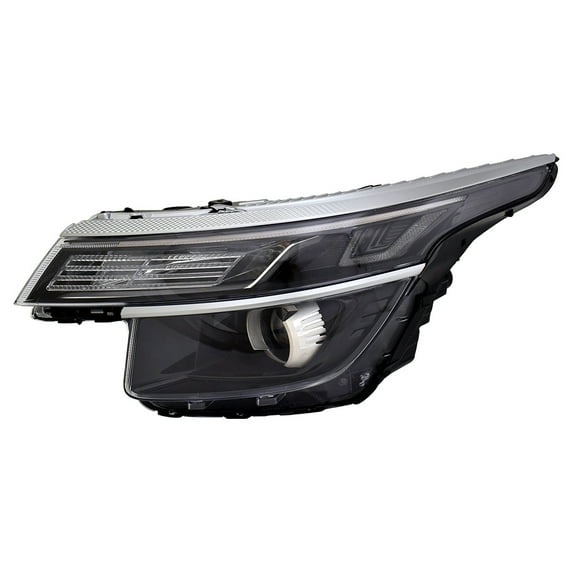 Left Driver Halogen Headlight Assembly Compatible with 2021-2023 Kia Seltos EX 2.0L Smartstream G4NL DOHC I4 146HP FWD HB3 Low High Beam Included 92101Q5130 92101-Q5130 KI2502247