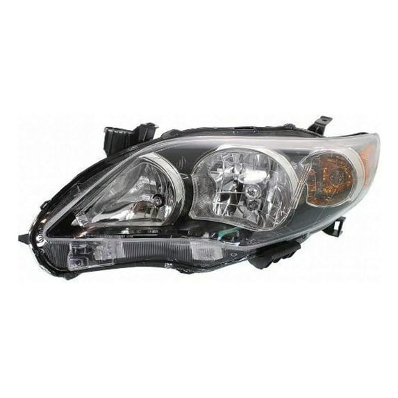 New Left Headlight Compatible With Toyota Corolla Base Sedan 2011 by Part Number 81150-02B60 8115002B60 TO2502204