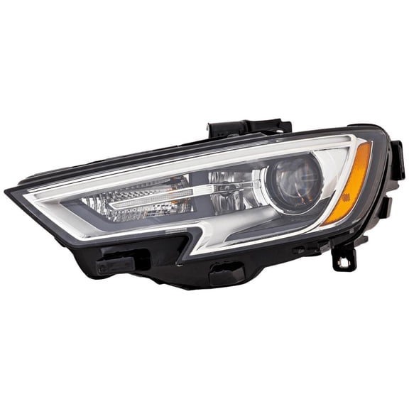 Headlight Compatible with 2017-2020 Audi A3 S3 2.0L I4 EA888 Left Driver Side XENON RA10010062UQ 306HP