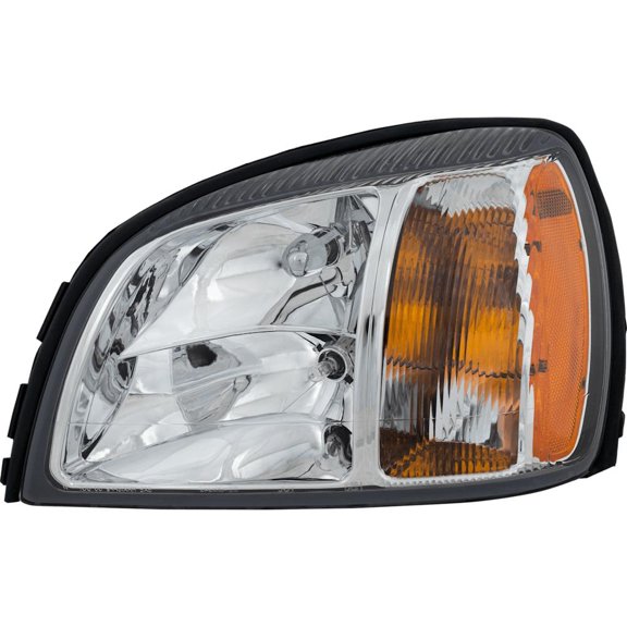 Headlight Compatible with 2004-2005 Cadillac DeVille 4.6L V8 LD8 Left Driver Side 275HP Replaces 19245433 C100132 GM2502240 HALOGEN C100132