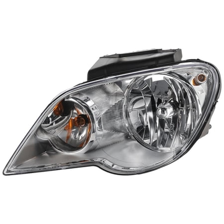 OEM Grade Headlight Assembly Compatible with 2007-2008 Chrysler Pacifica Left Driver Side 3.5L 4.0L V6 EGF EGQ HALOGEN REPC100108 250HP