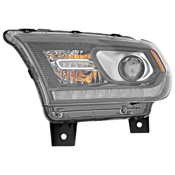 Headlight Compatible with 2014-2015 Dodge Durango 3.6L 5.7L V6 Hellcat Left Driver Side HALOGEN RD10010044 360HP