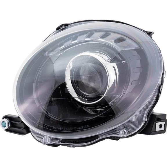 New Headlamp Assembly Compatible with 2012-2019 Fiat 500 1.4L I4 HALOGEN REPF103602Q 101HP