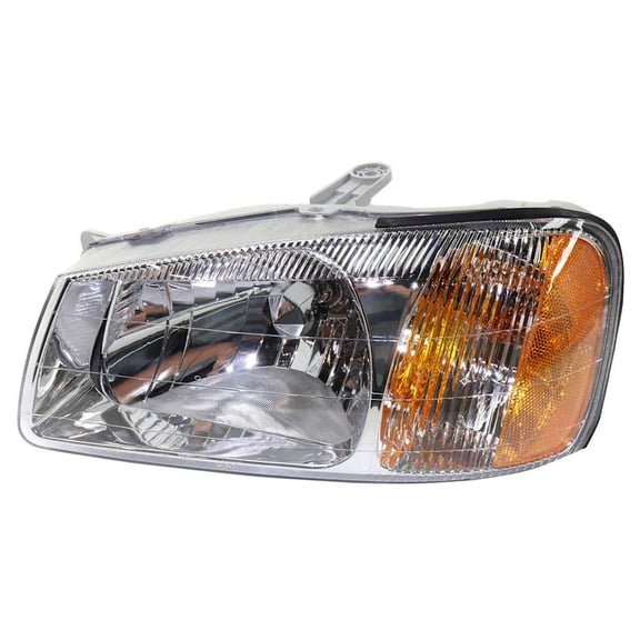 Headlamp Assembly Compatible with 2000-2002 Hyundai Accent Replaces 20-6046-00 20604600 HY2502123 9210125050 HALOGEN 20-6046-00