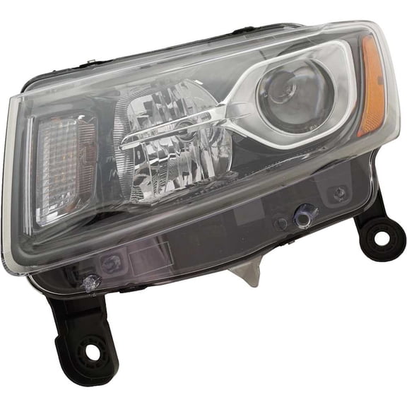 OEM Grade Headlight Assembly Compatible with 2014-2016 Jeep Grand Cherokee Left Driver Side 3.6L 5.7L V6 Hellcat HALOGEN RJ10010004Q 295HP