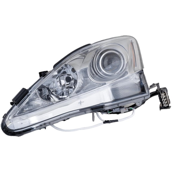 New OEM Replacement Headlight Assembly Compatible with 2009-2010 Lexus IS250 IS350 Left Driver Side 2.5L 3.5L V6 HALOGEN RL10010052 204HP