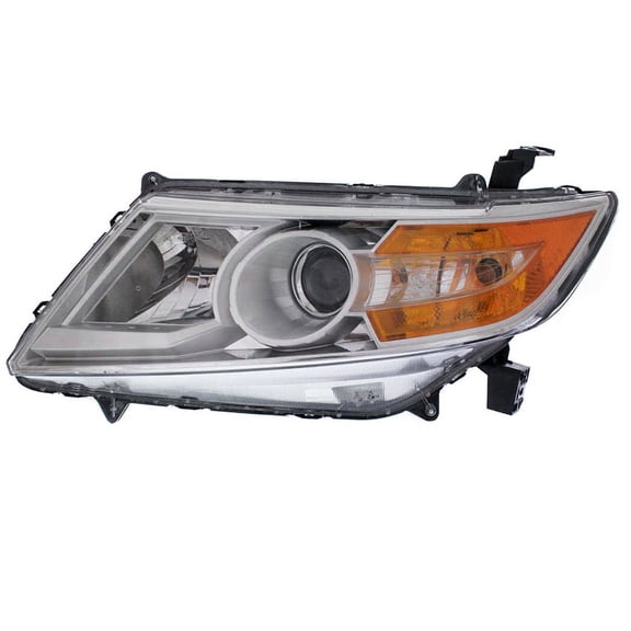 New Left Driver HID Headlight Compatible with 2011-2013 Honda Odyssey Touring Elite 3.5L V6 SOHC i-VTEC Mini Passenger Van FWD D2S Without Ballast Clear 33151-TK8-A11 33151TK8A11