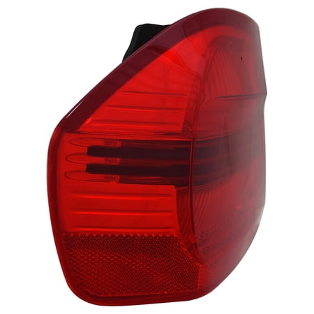 New Left Driver Side Outer Tail Light Assembly Compatible with 2006-2007 BMW 325I 325XI 330I 330XI E90 Sedan Halogen BM2800119 63217161955 Fender Mounted 63-21-7-161-955