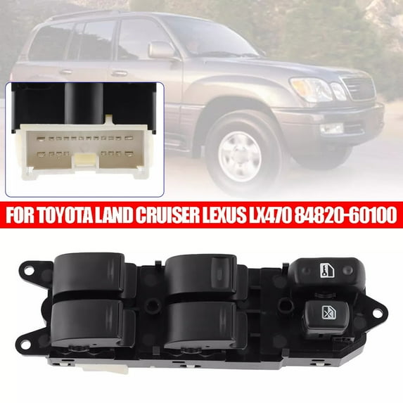 New Left Power Window Switch For Lexus LX470 4-Door 1998-02 Front Driver Side