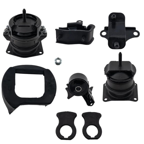 New Left Rear Engine Mount Kit Compatible With Acura TL Type-S 6 Cyl 3.2L CL Premium 6 Cyl 3.2L TL Base 6 Cyl 3.2L 2000-2003 By 50800S0XA04 50820S87A81 50815S87A81 50805S87A80
