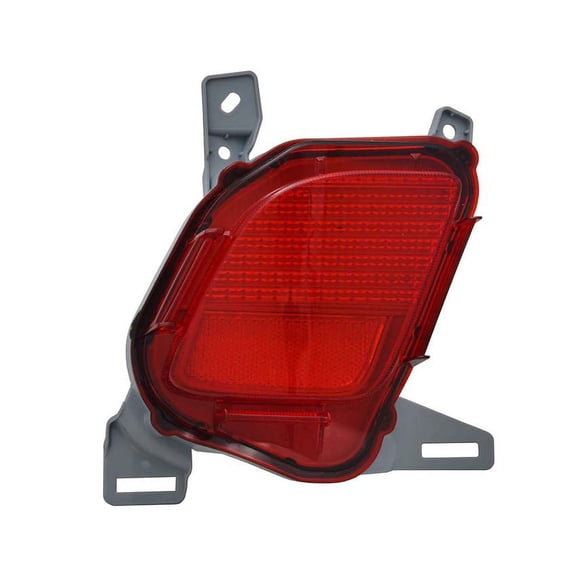OEM Grade Left Rear Bumper Reflector Compatible with 2014-2019 Toyota Highlander LE XLE SE Limited Hybrid 2.7L 3.5L V6 Red Lens 81490-0E020 814900E020 I4