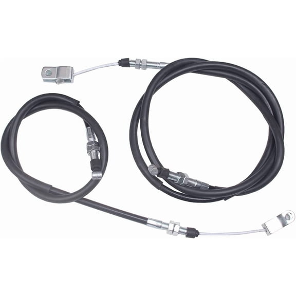 New Left & Right Rear Brake Cable For Kawasaki Mule 2500 2510 2520 3010 2020 4000 4010 KAF620 KAF620C KAF950A KAF620A KAF620B Replace 54005-1201 54005-1202